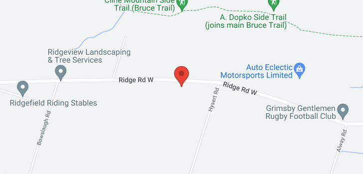 map of 625 Ridge Road W